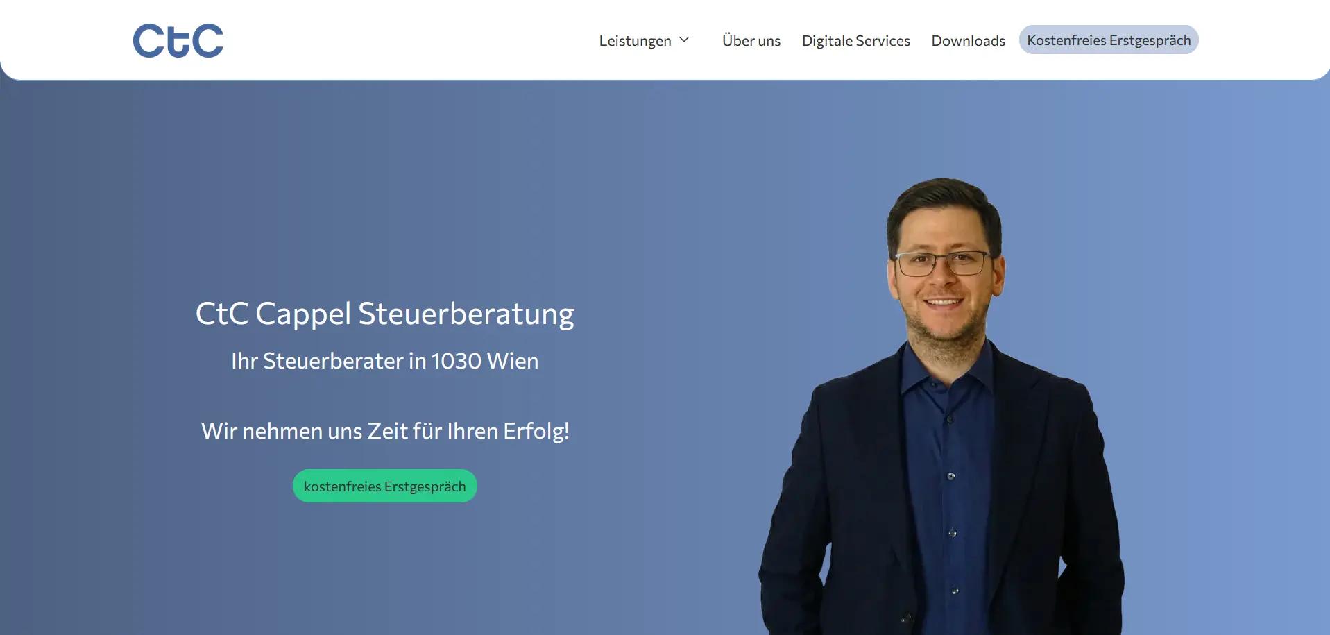 Webdesign für Steuerberater in Wien: CtC Steuerberatung