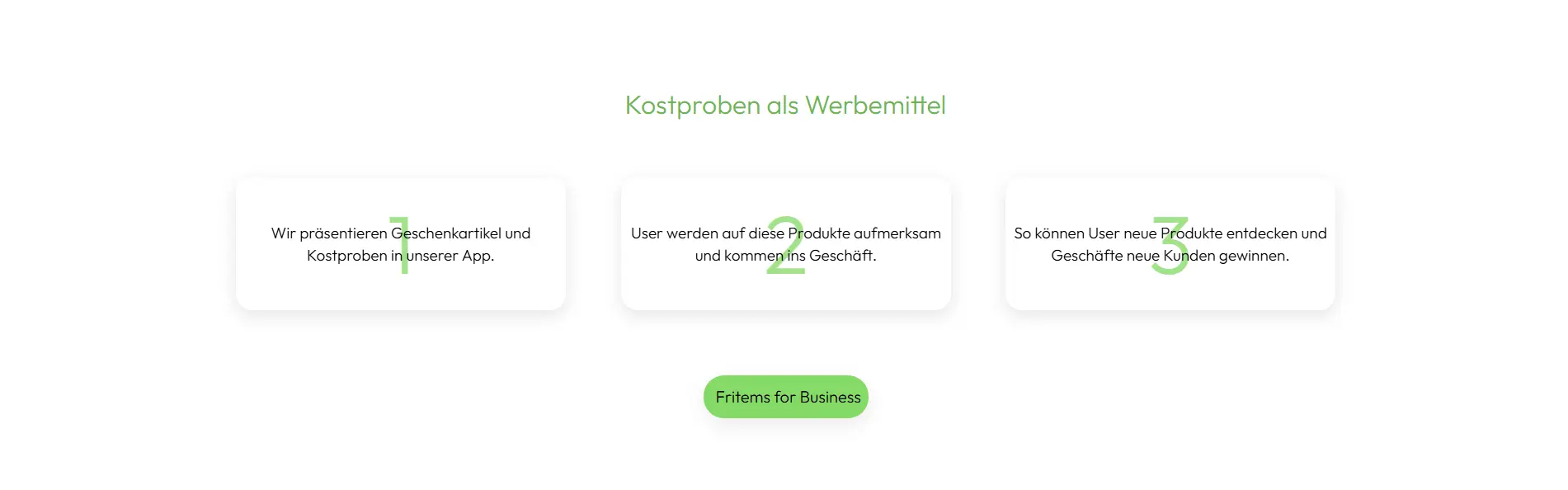Startup Webdesign & App Entwicklung für Fritems Screenshot 2
