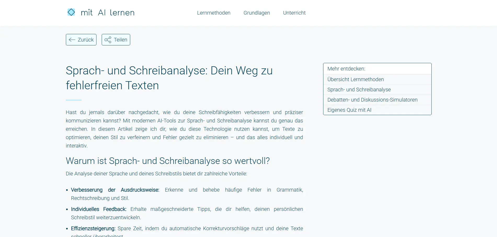 Mit AI lernen Screenshot 2