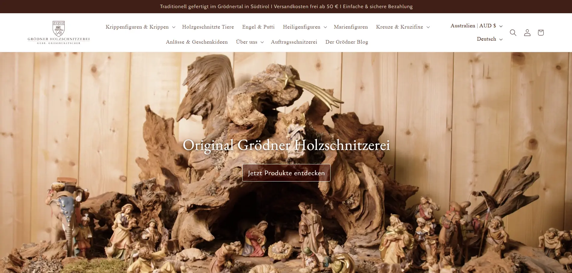 Grödner Holzschnitzerei